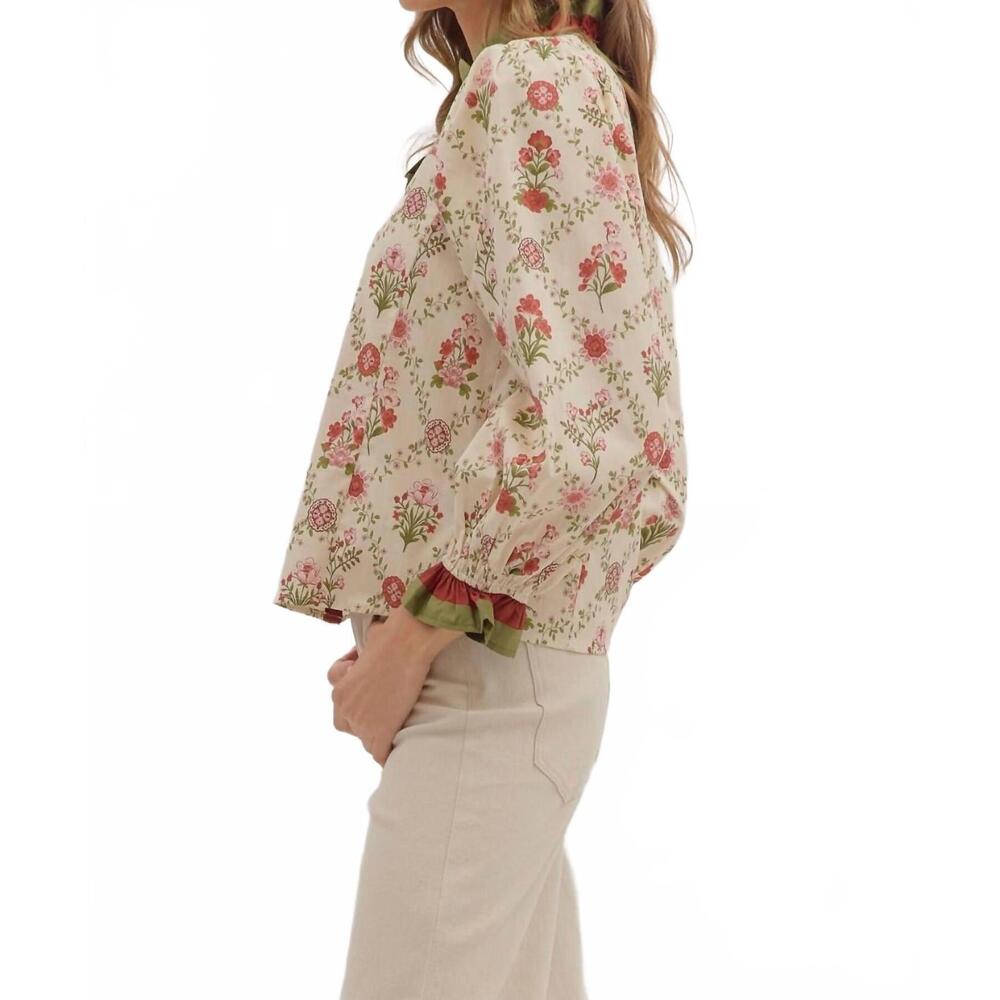 NEW ENTRO feelin' like fall long sleeve top in ecru - Picture 4 of 8